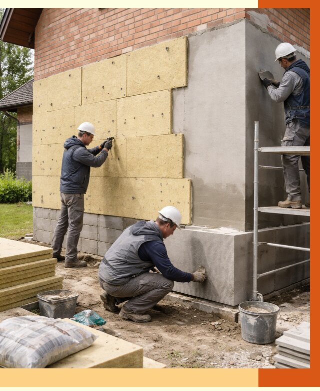 Утепление частного дома в Боровичах под ключ от 7817 руб/м2 — недорого | ТепломастерБрв