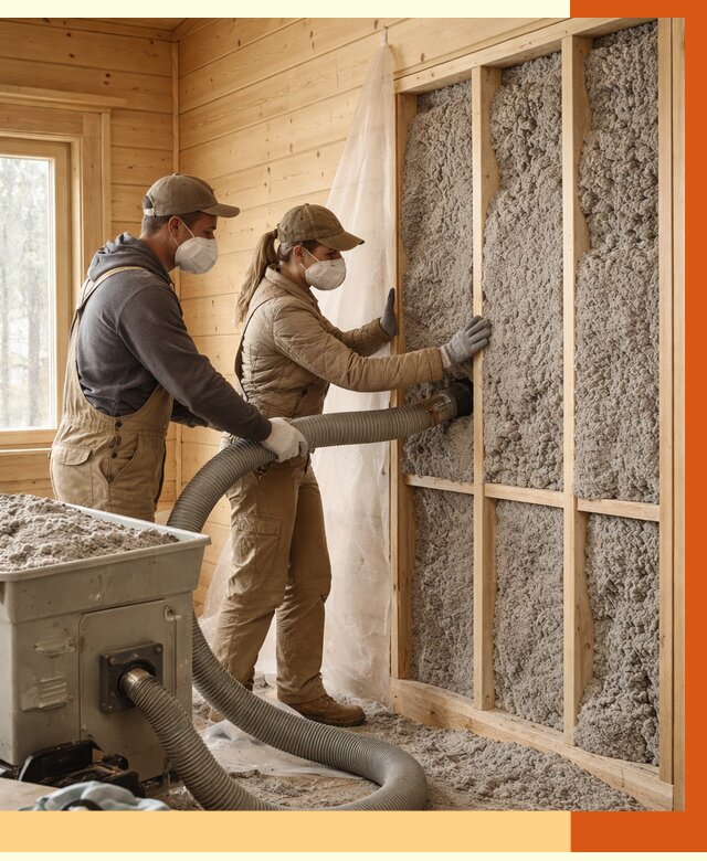 Утепление дачного дома эковатой в Боровичах от 1511 руб./м2 — комплексно, ТепломастерБрв