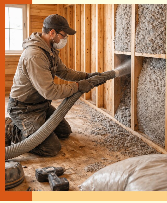 Утепление дачного дома эковатой в Боровичах — быстро и надёжно