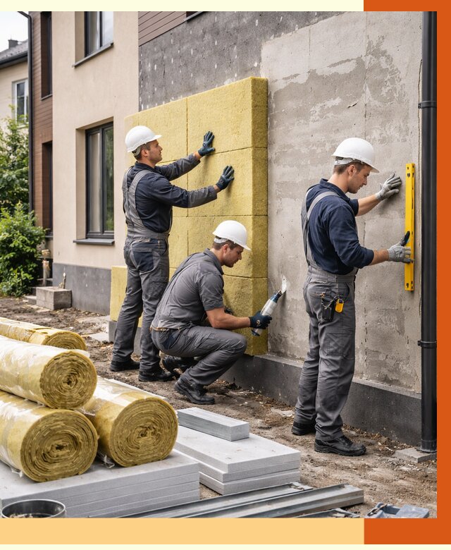 Утепление таунхауса в Боровичах от 7505 руб/м2 — комплекс под ключ | ТепломастерБрв