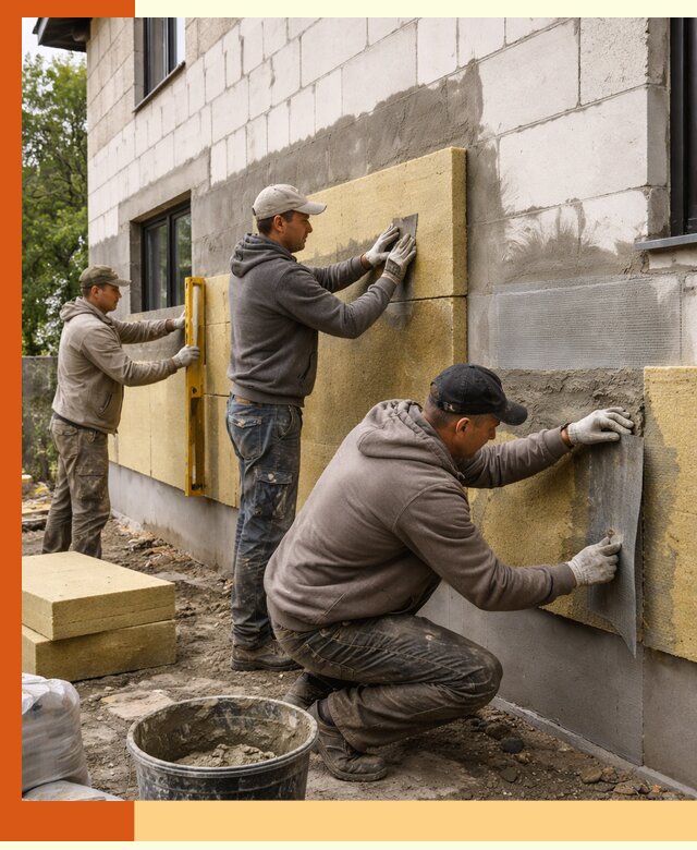 Утепление дома из газобетона в Боровичах качественно и долговечно