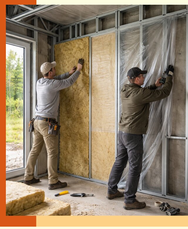 Утепление дома из ЛСТК в Боровичах с гарантией качества и эффективности