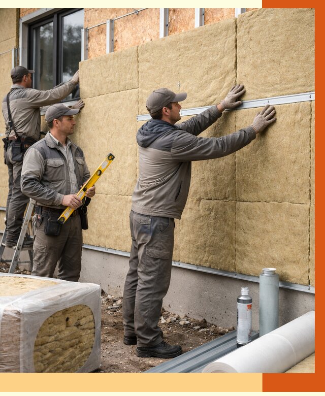 Утепление дома из SIP панелей в Боровичах от 6462 руб./м² под ключ | ТепломастерБрв