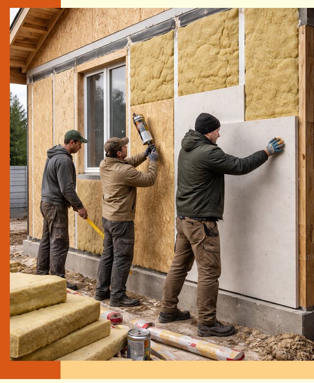 Профессиональное утепление дома из SIP-панелей в Боровичах