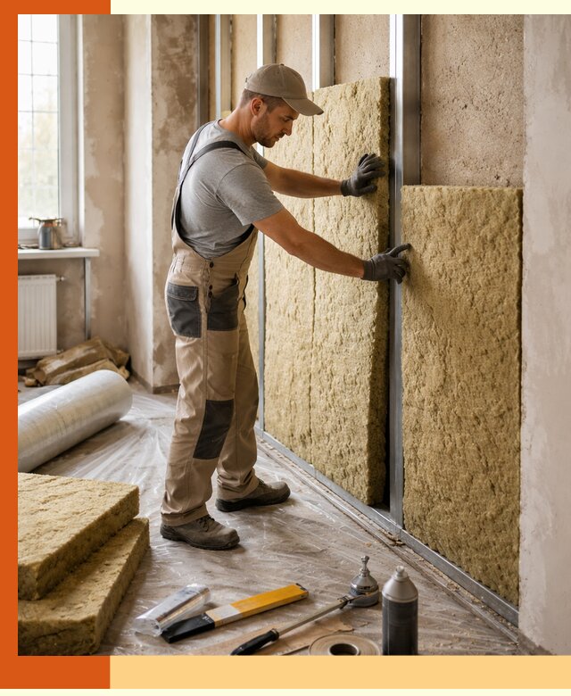 Утепление квартиры в Боровичах — комплексная теплоизоляция стен и полов