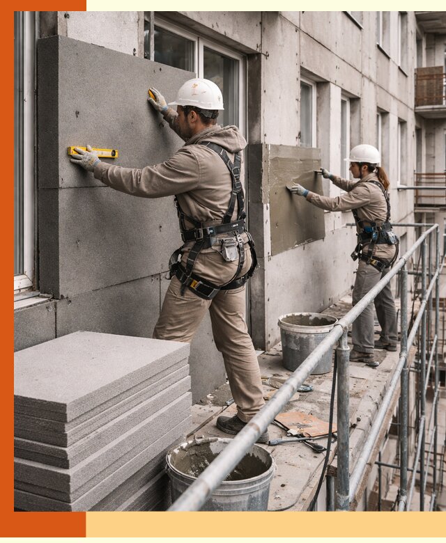 Утепление квартиры снаружи под ключ в Боровичах