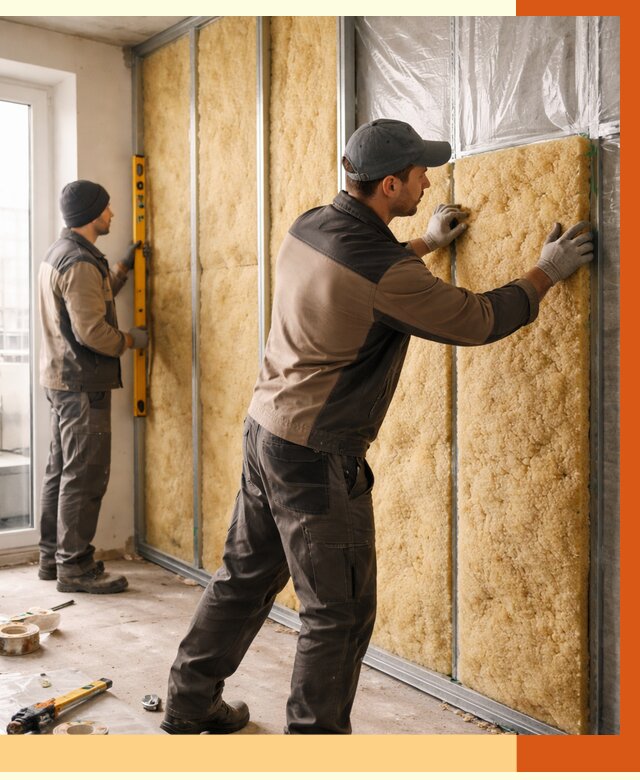 Утепление квартиры изнутри в Боровичах от 4534 руб. за м2 | Проф. работы ТепломастерБрв