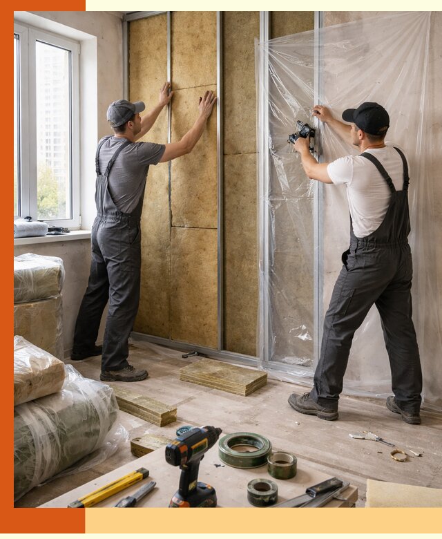 Утепление квартиры изнутри профессионально в Боровичах