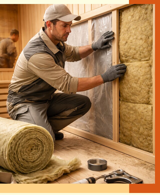 Утепление сауны изнутри в Боровичах от 6775 руб. за м2 | ППУ, под ключ — ТепломастерБрв