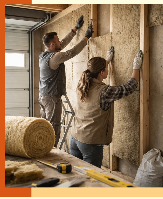 Утепление гаража изнутри в Боровичах: быстро и надежно