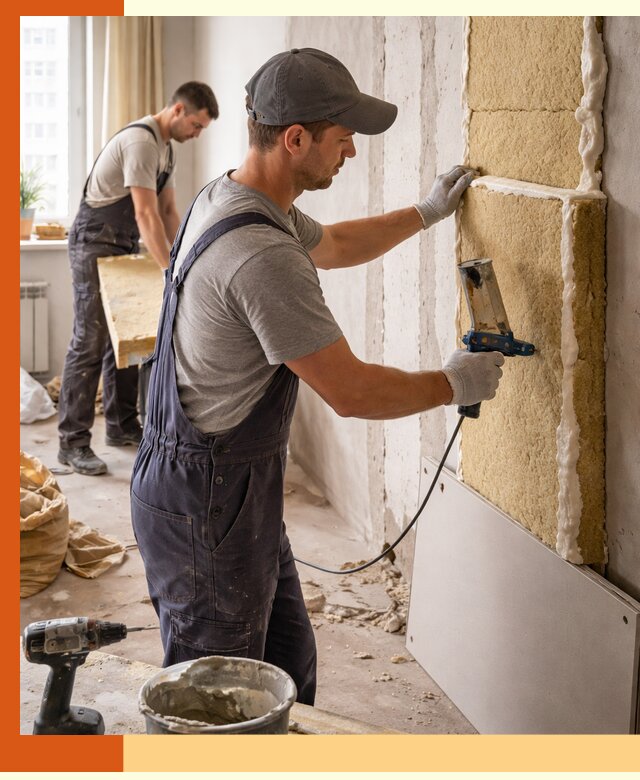 Утепление стен изнутри в Боровичах — качественно и эффективно