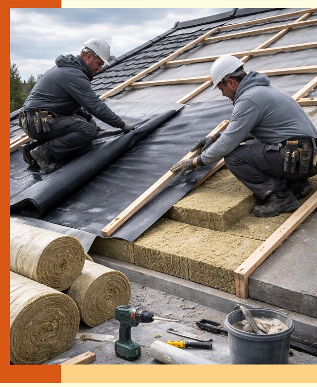 Утепление крыши снаружи в Боровичах: профессиональная теплоизоляция