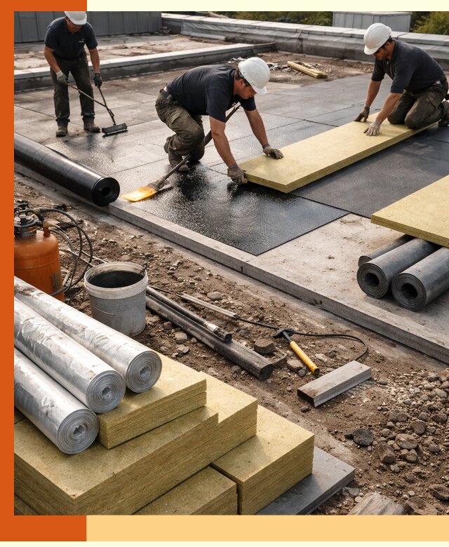 Утепление плоской крыши в Боровичах — надежная теплоизоляция и герметизация