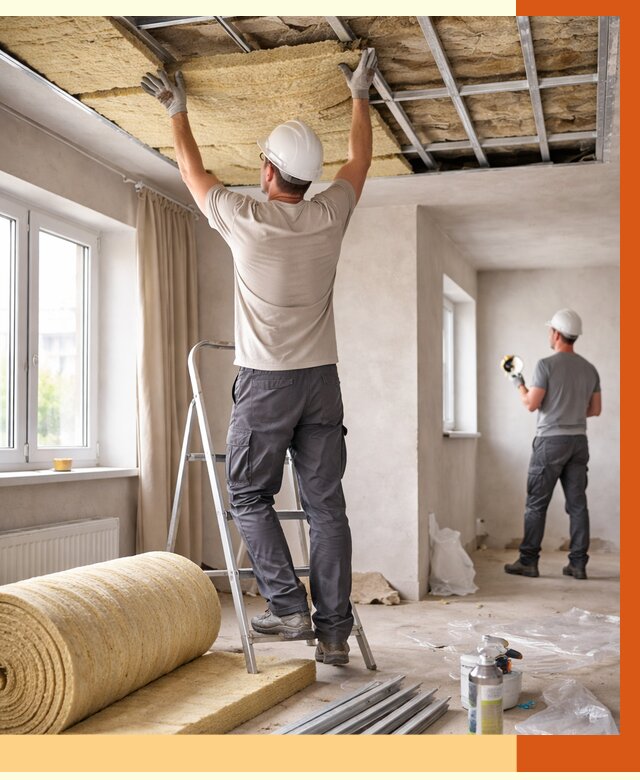 Утепление потолка в частном доме в Боровичах от 990 руб./м² — работы под ключ | ТепломастерБрв