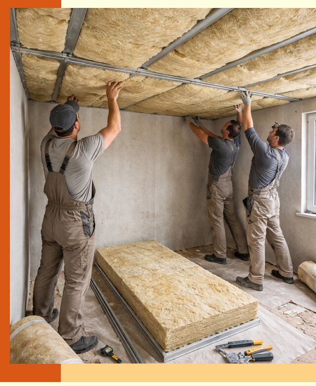 Утепление потолка в Боровичах — тепло и без сквозняков