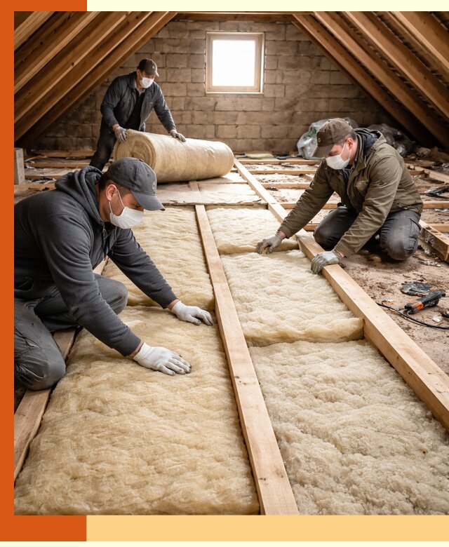 Утепление чердака в Боровичах — профессиональная теплоизоляция кровли