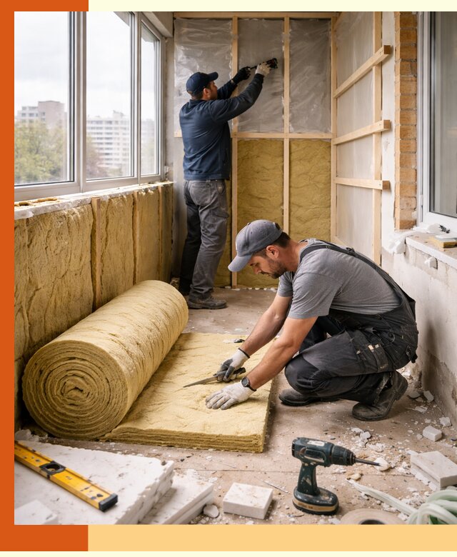 Утепление балкона под ключ в Боровичах качественно и быстро