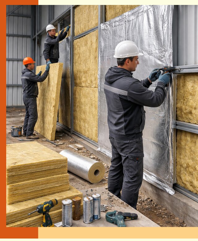 Утепление металлического ангара профессионально в Боровичах