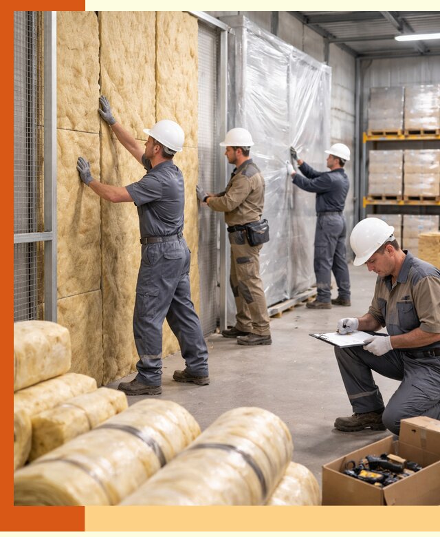 Утепление склада готовой продукции в Боровичах качественно и быстро