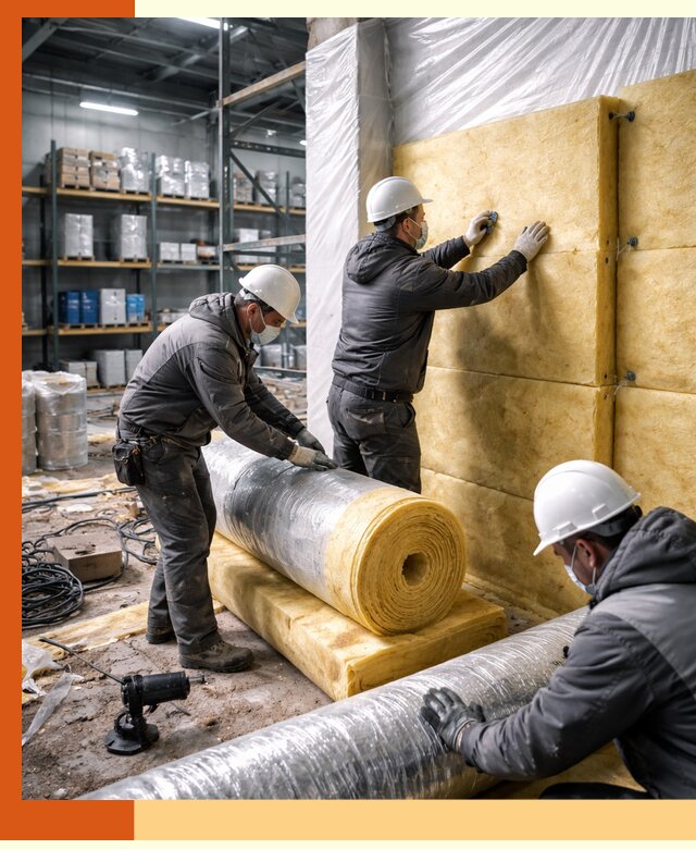 Утепление склада химсырья в Боровичах: безопасная и эффективная изоляция