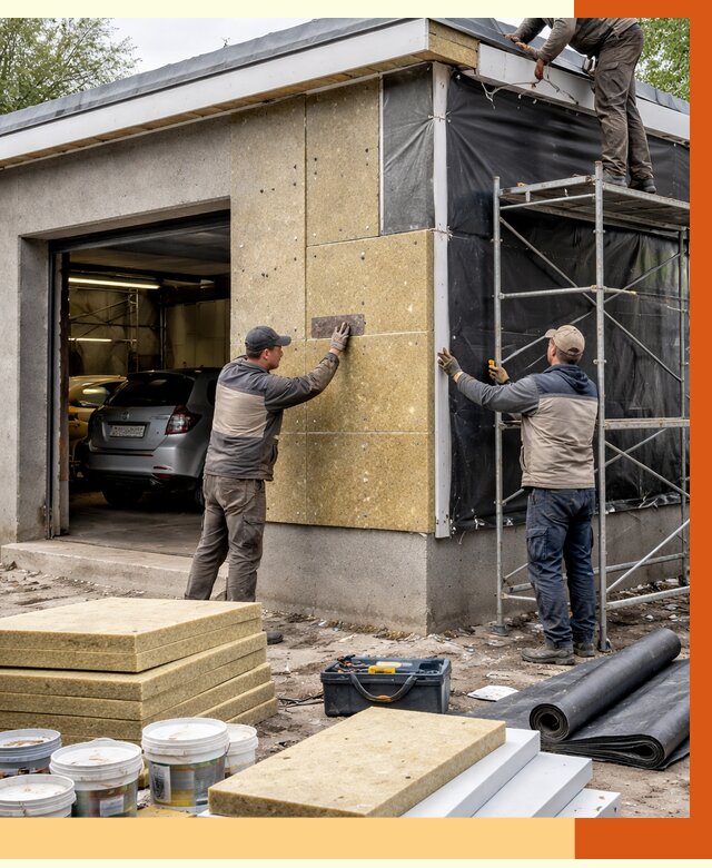 Утепление автосервиса в Боровичах ппу, пеноизоляция, от 15113 руб/м2 — ТепломастерБрв