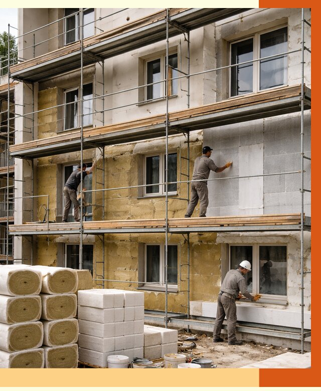 Утепление гостиницы в Боровичах от 7505 руб./м2 — комплексно, ППУ, под ключ | ТепломастерБрв