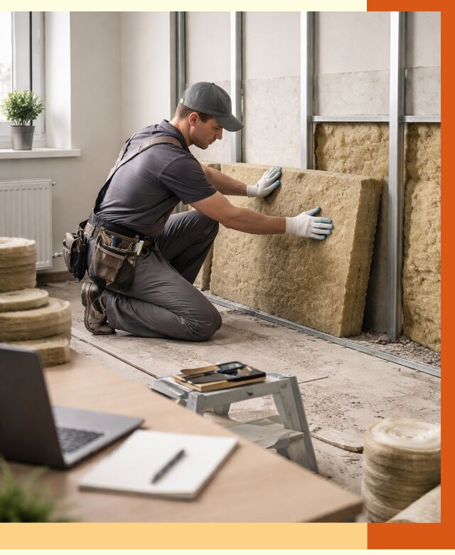 Утепление офиса в Боровичах от 4690 руб/м2 — комплексное утепление офиса под ключ | ТепломастерБрв