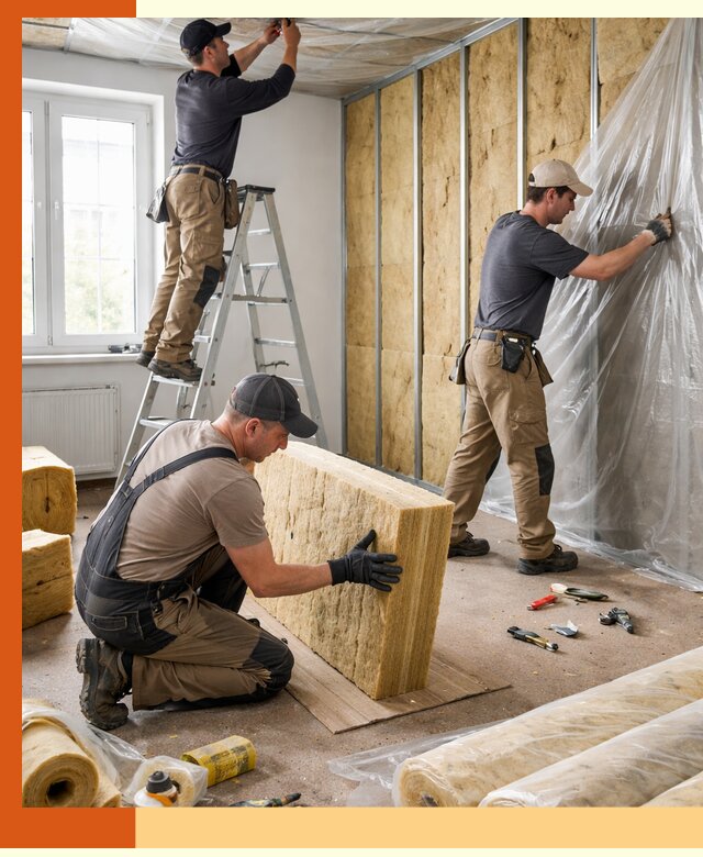 Утепление офисных помещений под ключ в Боровичах