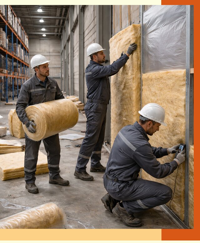 Утепление логистического центра в Боровичах от 4690 руб/м² под ключ | ТепломастерБрв