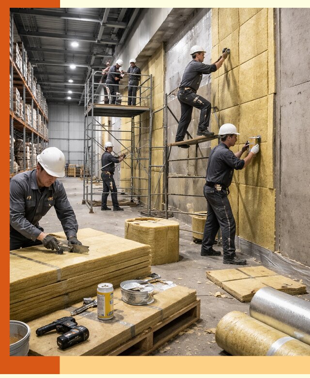 Утепление логистического центра в Боровичах качественно и экономично