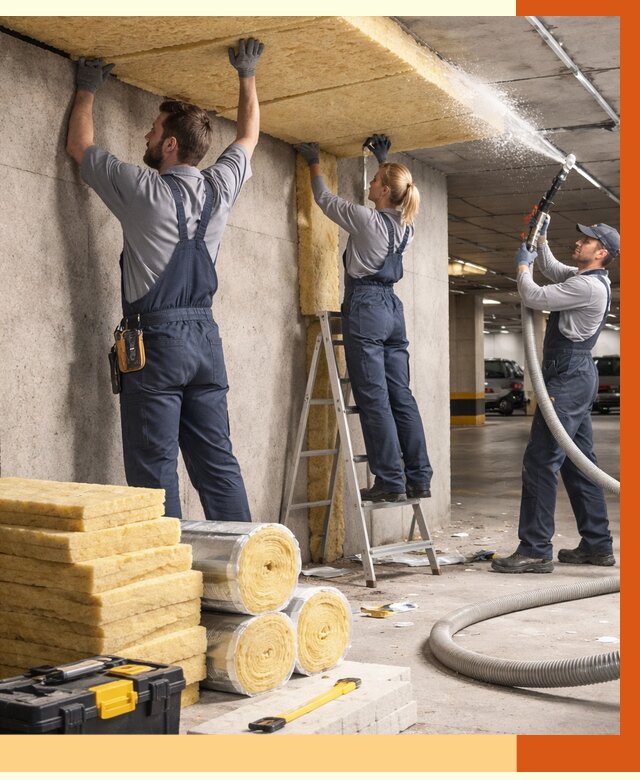 Утепление паркинга в Боровичах от 7088 руб./м2 — работы под ключ | ТепломастерБрв