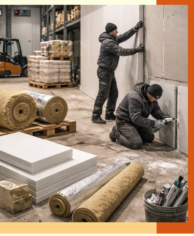 Утепление холодного склада в Боровичах от 8860 руб/м2 — комплексное под ключ | ТепломастерБрв