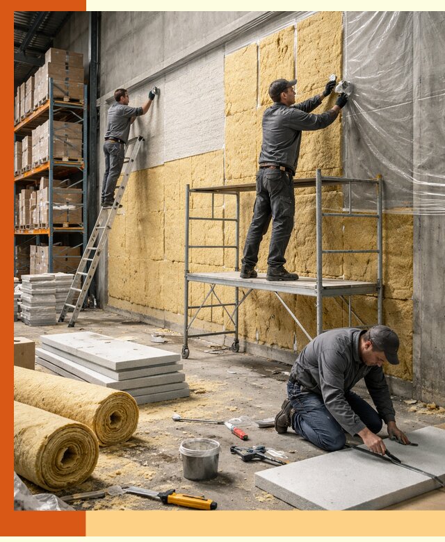 Утепление холодного склада под ключ в Боровичах