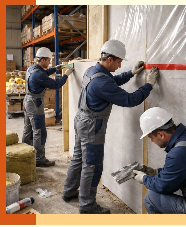 Утепление теплого склада под ключ в Боровичах