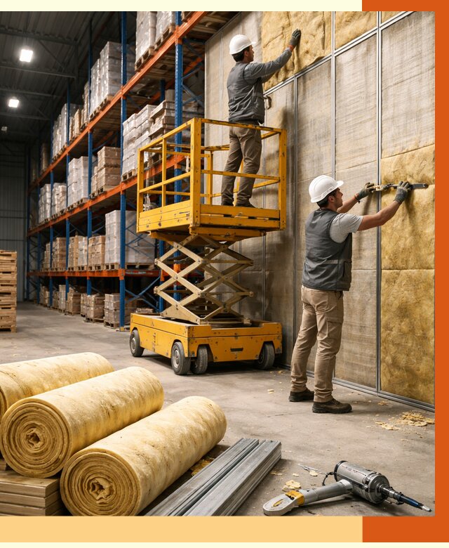 Утепление торгового склада в Боровичах от 3335 руб/м2 — комплексно и под ключ | ТепломастерБрв