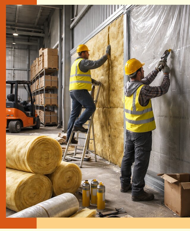 Утепление склада с техникой в Боровичах под ключ