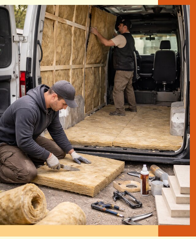 Утепление кемпера в Боровичах под ключ от 12508 руб. — профессионально | ТепломастерБрв