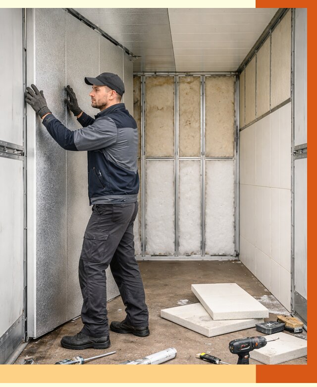 Утепление холодильного кузова в Боровичах от 14071 руб. под ключ | ТепломастерБрв