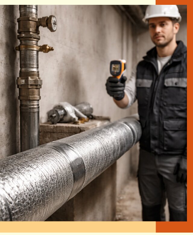 Утепление труб водоснабжения в Боровичах от 8860 руб. за м² — услуги ТепломастерБрв