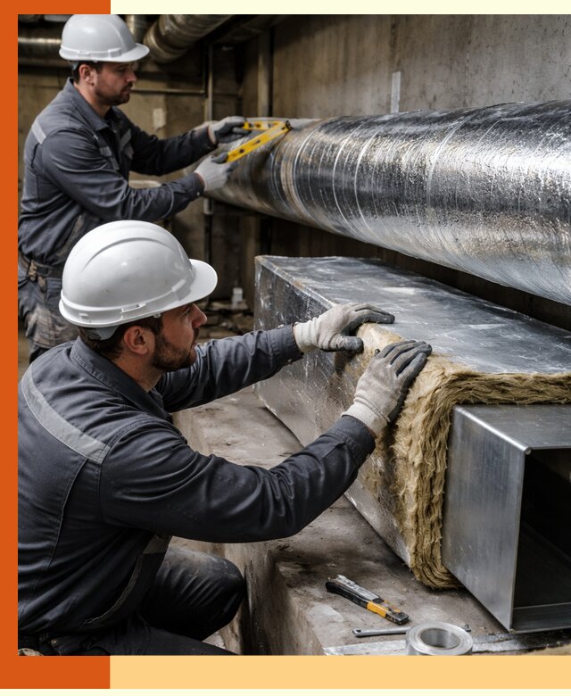 Профессиональное утепление воздуховодов и теплоизоляция в Боровичах