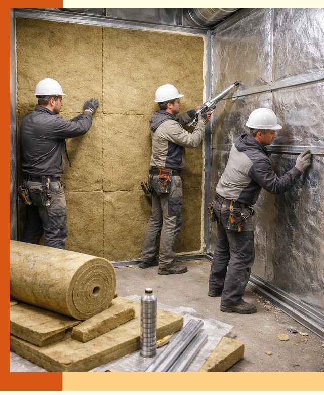 Утепление венткамеры в Боровичах — качественная теплоизоляция и шумопоглощение