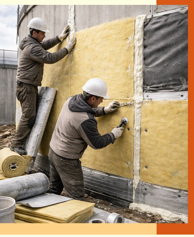 Утепление резервуара в Боровичах от 28663 руб/м2 — монтаж ППУ и комплекс под ключ | ТепломастерБрв