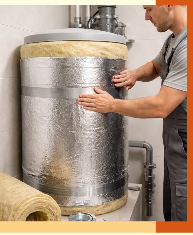 Утепление бойлера в Боровичах от 4690 руб. под ключ | Утепление ППУ | ТепломастерБрв