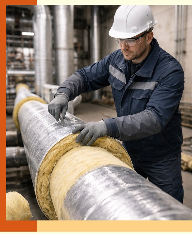 Утепление технологического оборудования и заводских установок в Боровичах