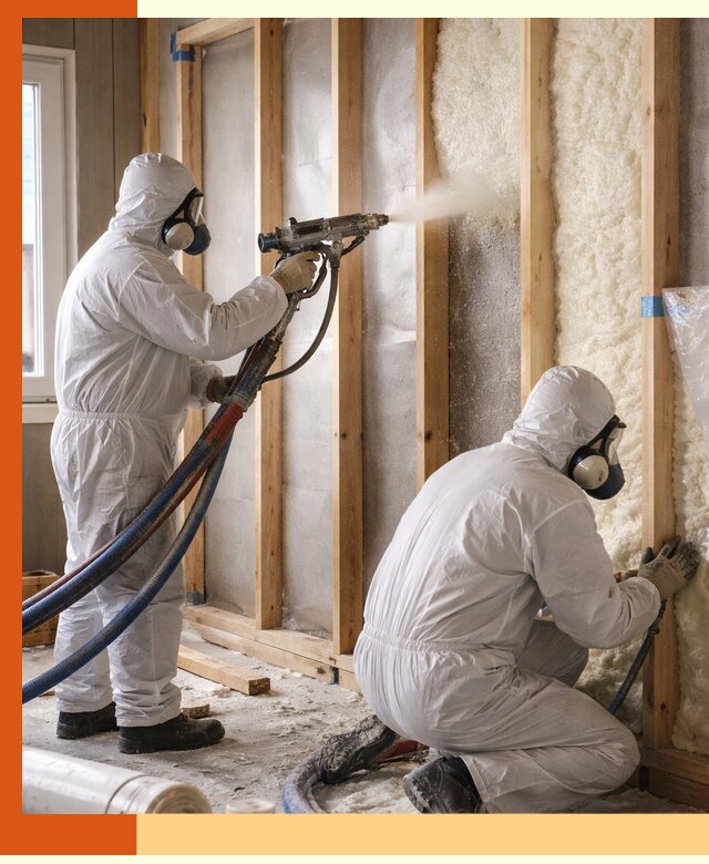 Утепление каркасной стены ППУ в Боровичах для домов и коттеджей