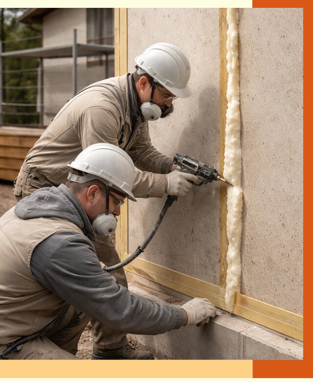 Утепление сип панелей ППУ в Боровичах от 5003 руб. под ключ | ТепломастерБрв