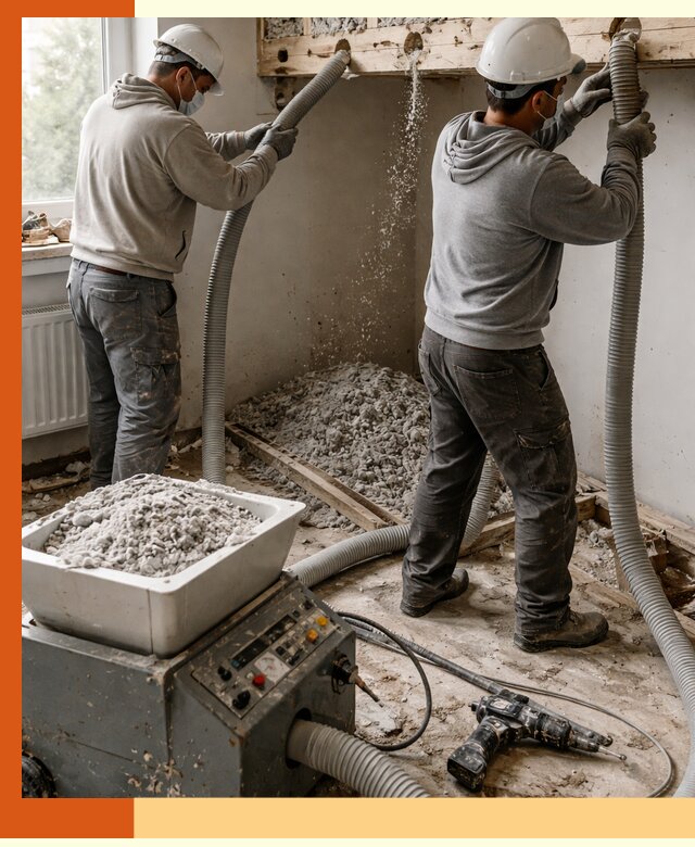 Заполнение пустот перекрытий пеной и наполнителями в Боровичах