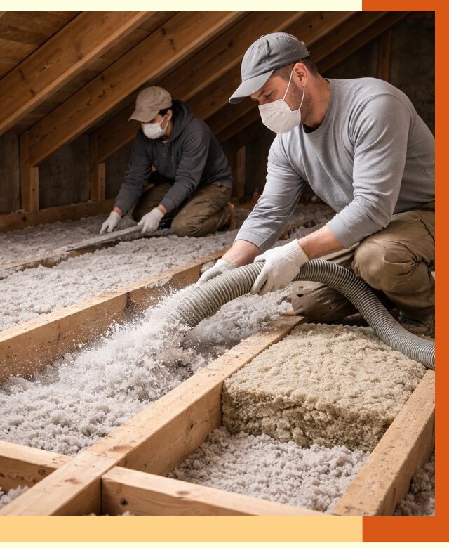 Заполнение полостей чердачного перекрытия в Боровичах от 4690 руб. | ТепломастерБрв