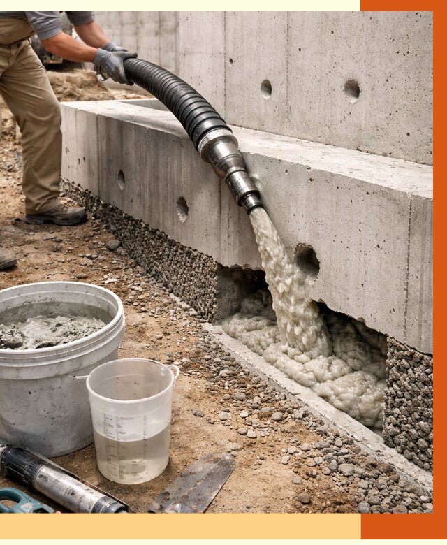 Заполнение полостей фундамента в Боровичах от 7088 руб. под ключ | ТепломастерБрв