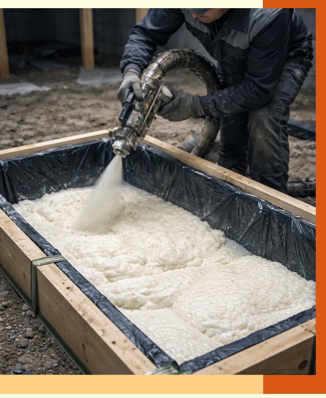 Заливка ППУ в формы в Боровичах от 2606 руб. — утепление форм под ключ | ТепломастерБрв